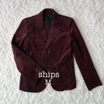 쉽스 SHIPS 코듀로이 자켓 와인 레드 일본제 M 가을 코디