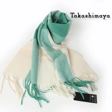 352 새상품 타카시마야 캐시미어 머플러 일본제 30 스톨