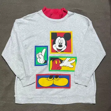 Disney 디즈니 미키 맨투맨 90년대 빈티지