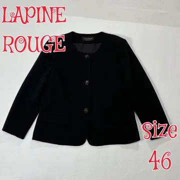 LAPINE ROUGE 노카라 자켓 네이비 46 일본제