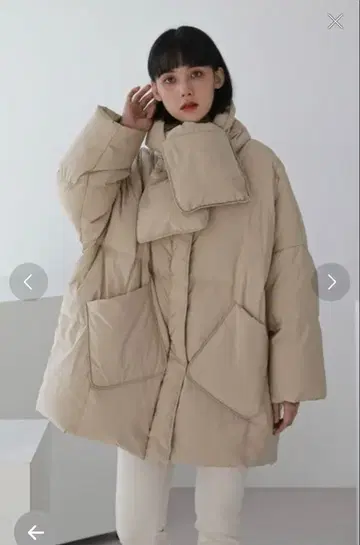 unemansion 머플러 덕 다운 자켓