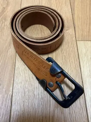 G-STAR RAW 브라운 가죽 벨트 사이즈 85 M