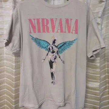 NIRVANA 닐바나 In Utero 천사 T셔츠 베이지 M