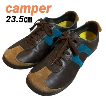 캠퍼 camper 가죽 스니커즈 37 (23.5cm) 다크 브라운