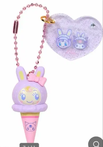 산리오 mezzo piano 아크릴 키링 아이스크림 쿠로미