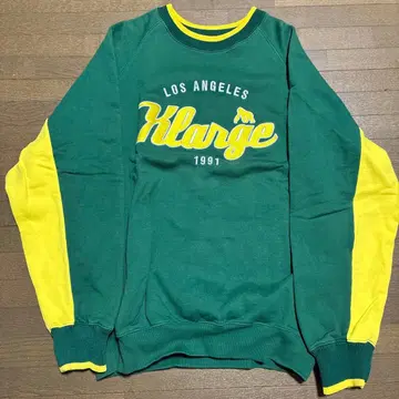 XLARGE 트레이닝복 M 사이즈 그린/옐로우 컬러