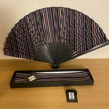 [ 미사용 새상품 ] 오구라 직물 부채 수납 봉투 포함
