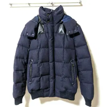 [ 미스터 올리브 ] 다운 자켓 가죽 절개