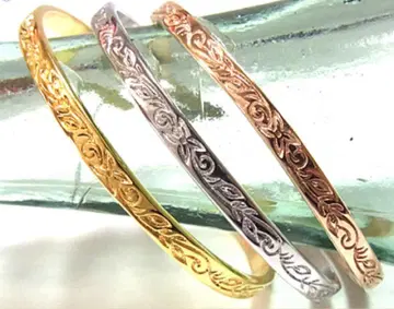 [ 10개 한정 특별 금액 ] 하와이안 주얼리 뱅글 플루메리아 스크롤