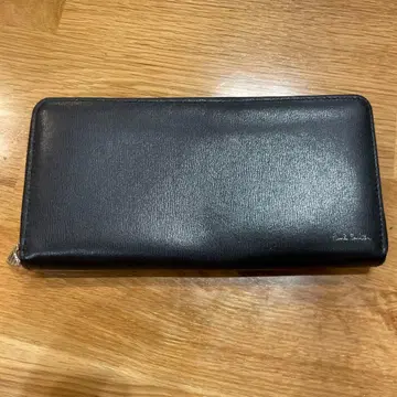 폴 스미스 장지갑 시티 엠보싱 라운드 지퍼 지갑 블랙