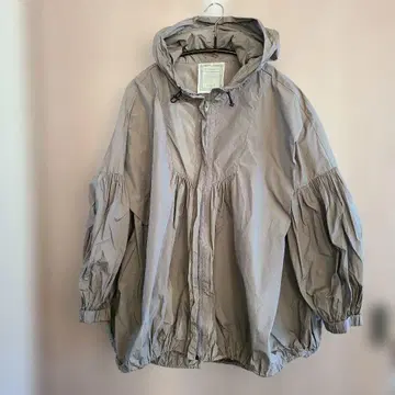 BEARDSLEY 개더 벌룬 후디 블루종 카키색 USED