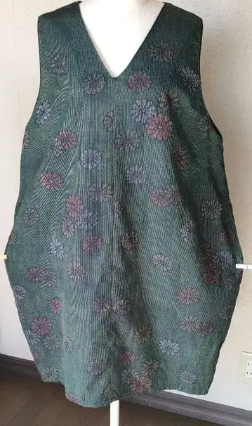 순수 실크 리메이크 벌룬 오버롤 스커트