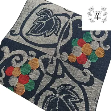 70 화 나고야 오비 포도 이치마츠 당초 네이비