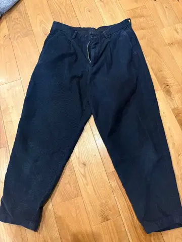 RICCARDO METHA 네이비 코듀로이 와이드 팬츠