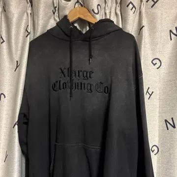 XLARGE 블랙 후드티 L