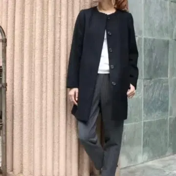 [FRAMeWORK] W/비버 노카라 코트