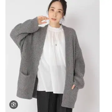 새상품 studioclip 5G 네프얀 니트 코트 그레이