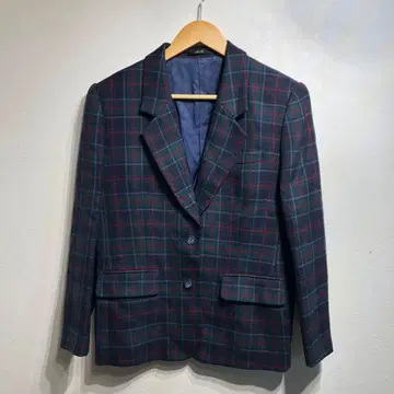 DAKS 체크 무늬 테일러드 자켓