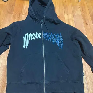 Wastdparis 후드티 블랙 파랑 로고