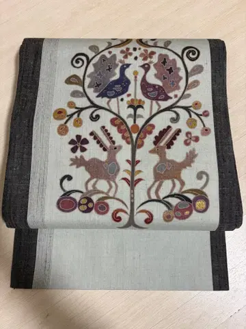 작가물, 멋스러운 염색 츠무기 나고야 오비 o-65