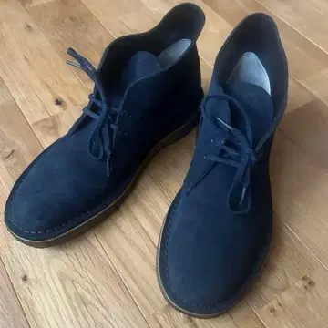 클락스 데저트 부츠 스웨이드 부츠 네이비