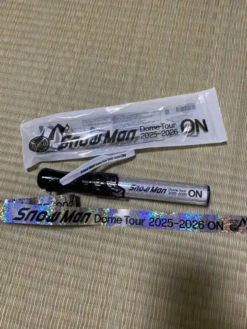 SnowMan 돔 투어 ON 2025-2026 응원봉 은색 테이프 포함