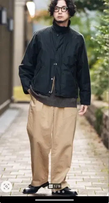 블랙 나일론 점퍼 빅 사이즈