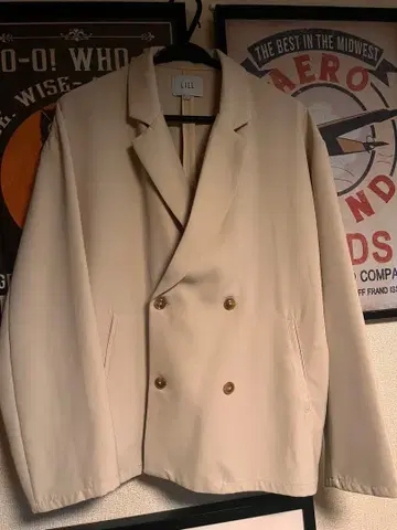 더블 자켓 아이보리 화이트 테일러드 자켓