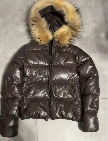 y2k DUVETICA 브라운 다운 자켓 40