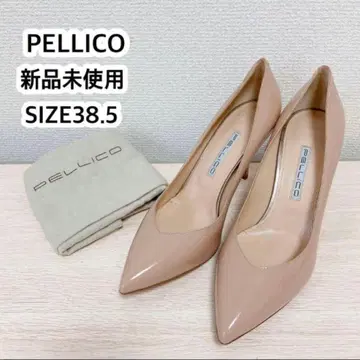 새상품 펠리코 펌프스 패턴트 레더 에나멜 베이지 입학식 새상품급