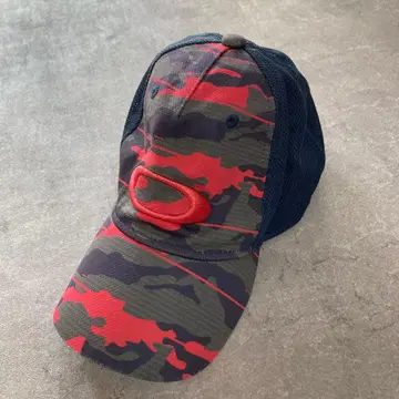 OAKLEY 메쉬 캡 스컬 자수