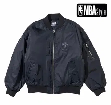 NBA 브루클린 네츠 바시티 자켓 블랙