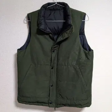 나노 유니버스 다운 베스트 리버서블 카키 블랙 네이비 S