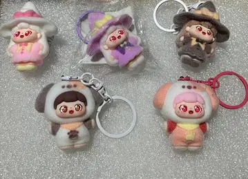 강아지 코스튬 캐릭터 귀여운 키링 마녀