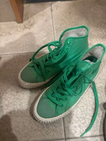 캔버스 하이컷 스니커즈 2색 세트