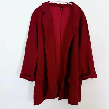 1점 한정판 SHEIN 레드 가디건 [ 2XL ] 오샤레 여성용