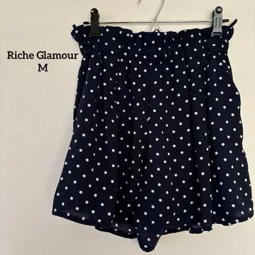 리쉬슬라머 도트 숏팬츠 네이비 M 귀여운 숏 기장