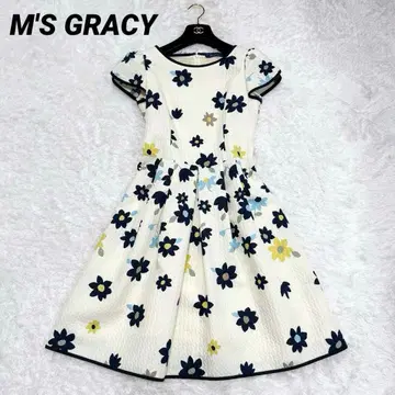[ 새상품급 ] 엠즈 그레이시 원피스 꽃무늬 36 리본