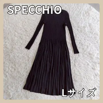 [ 새상품급 ] 플리츠 롱 원피스 플레어 원피스 스페치오 고급 블랙