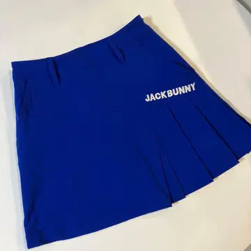 [ 미사용 ] Jack Bunny 플리츠 스커트 파랑