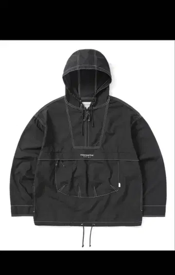 풀오버 나일론 자켓 블랙