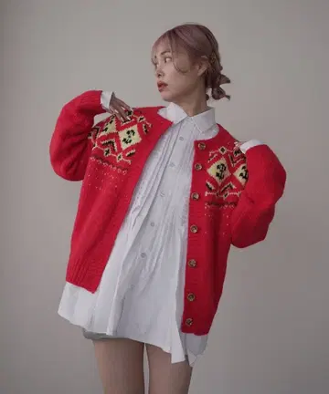 SANSeLF / nordic knit cardigan