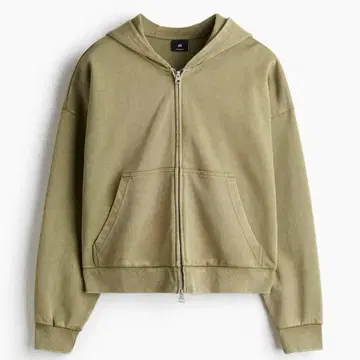 오버 사이즈 핏 풀 집업 맨투맨 후드티 XS