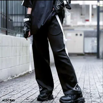 ACDCRAG 도트 고양이 저지 팬츠 천사계 패션 서브컬처 지뢰