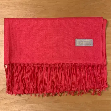 캐시미어 100% 핑크색 프린지 대형 스톨