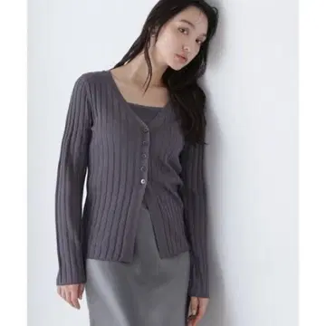 [ 새상품급 ] 내추럴 뷰티 베이직*와이드 리브 앙상블 니트