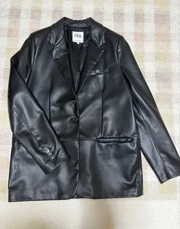 ZARA 가죽 자켓 블랙 M