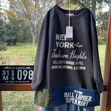 미니 쭈리 절개 맨투맨 튜닉 흑먹색