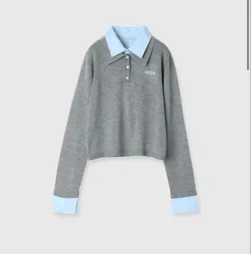 eimy istoire 더블 컬러 디자인 니트 그레이