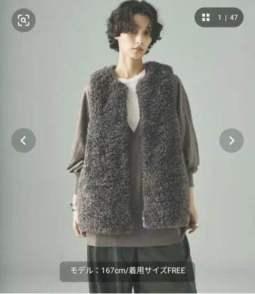 캘런솔로지 리버 퀼트 퍼 베스트*보아 베스트*그레이